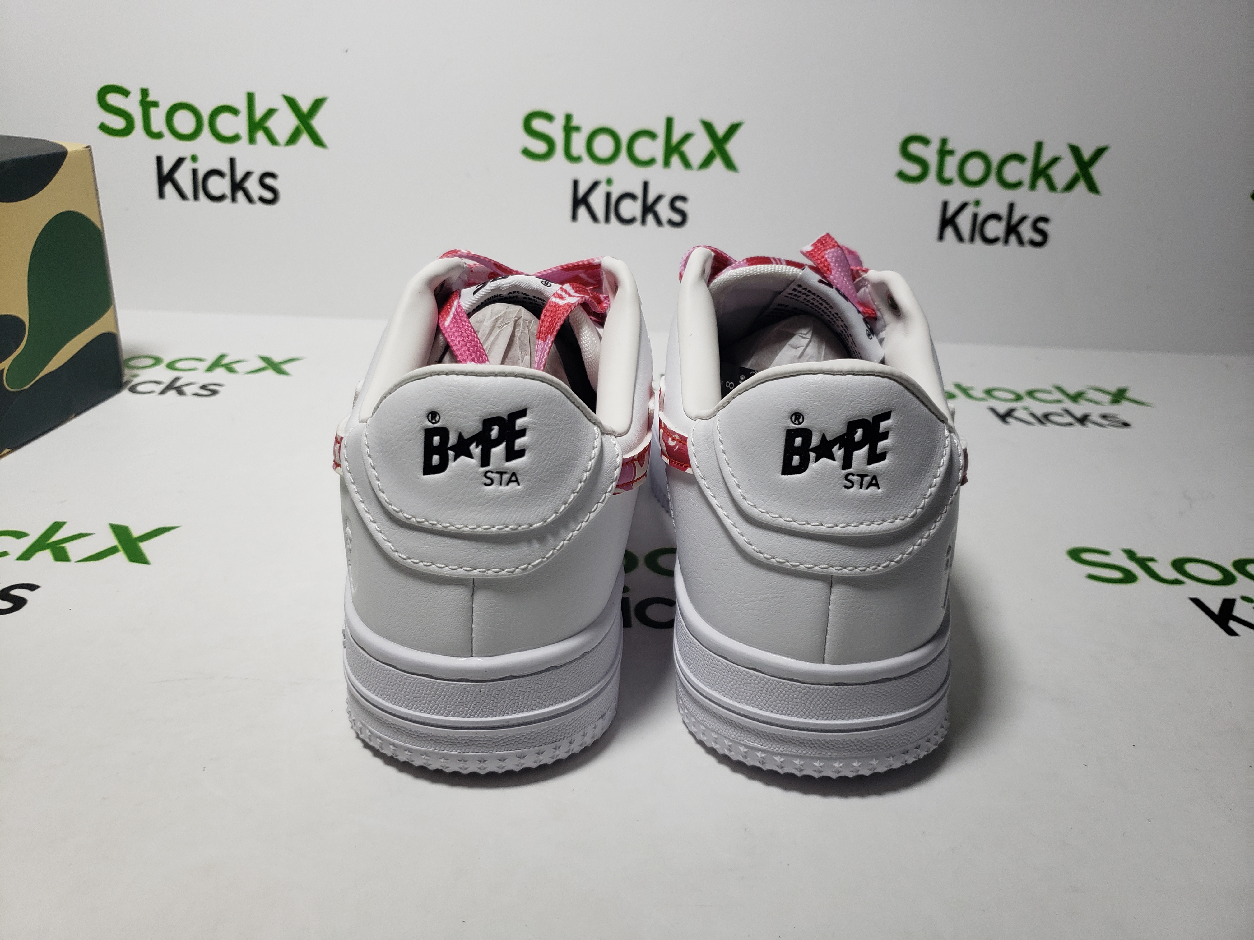 Bape Sta Low White Red Camouflage 1H20-191-045 review Stockxkicks 03