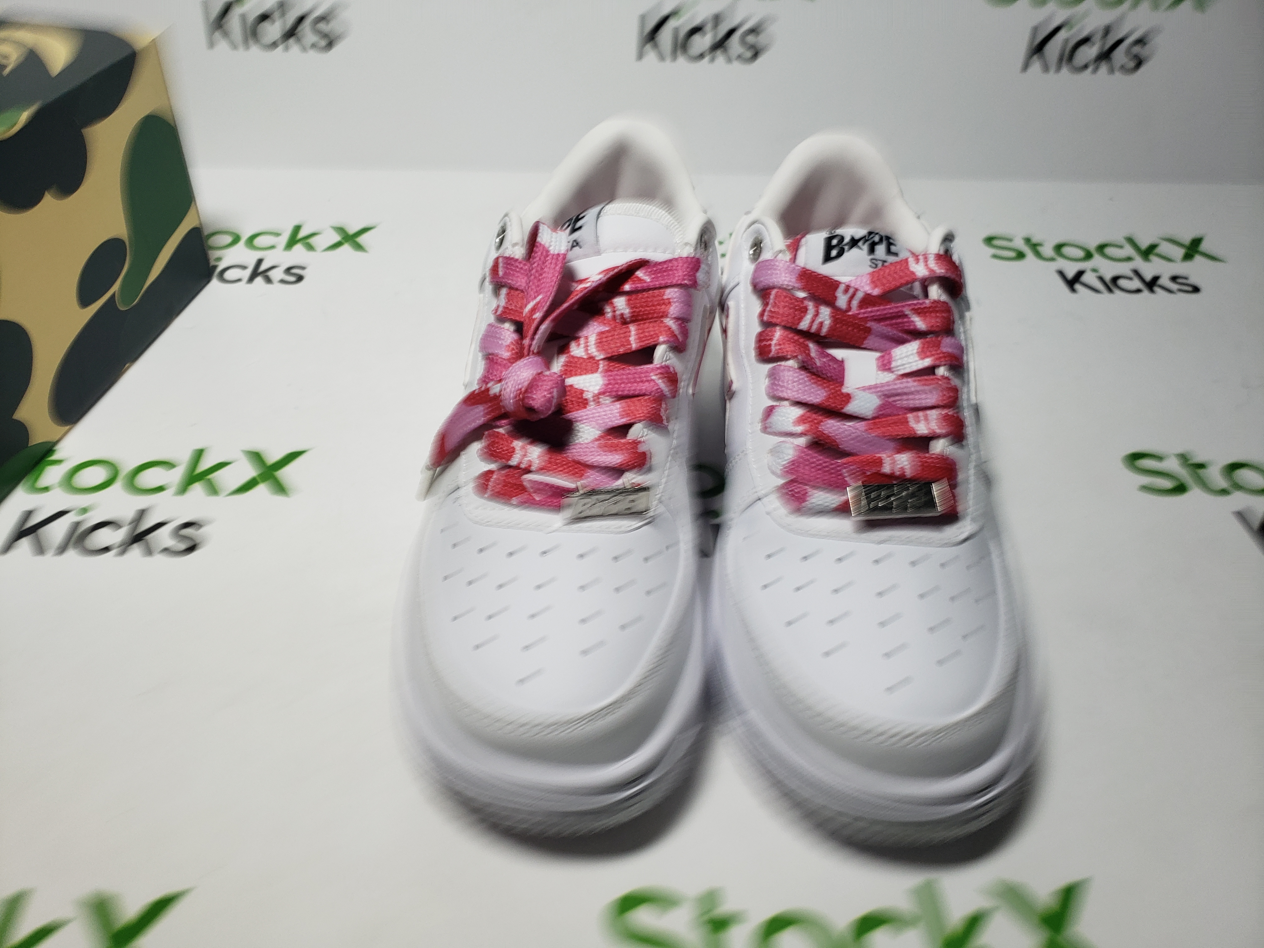 Bape Sta Low White Red Camouflage 1H20-191-045 review Stockxkicks 04