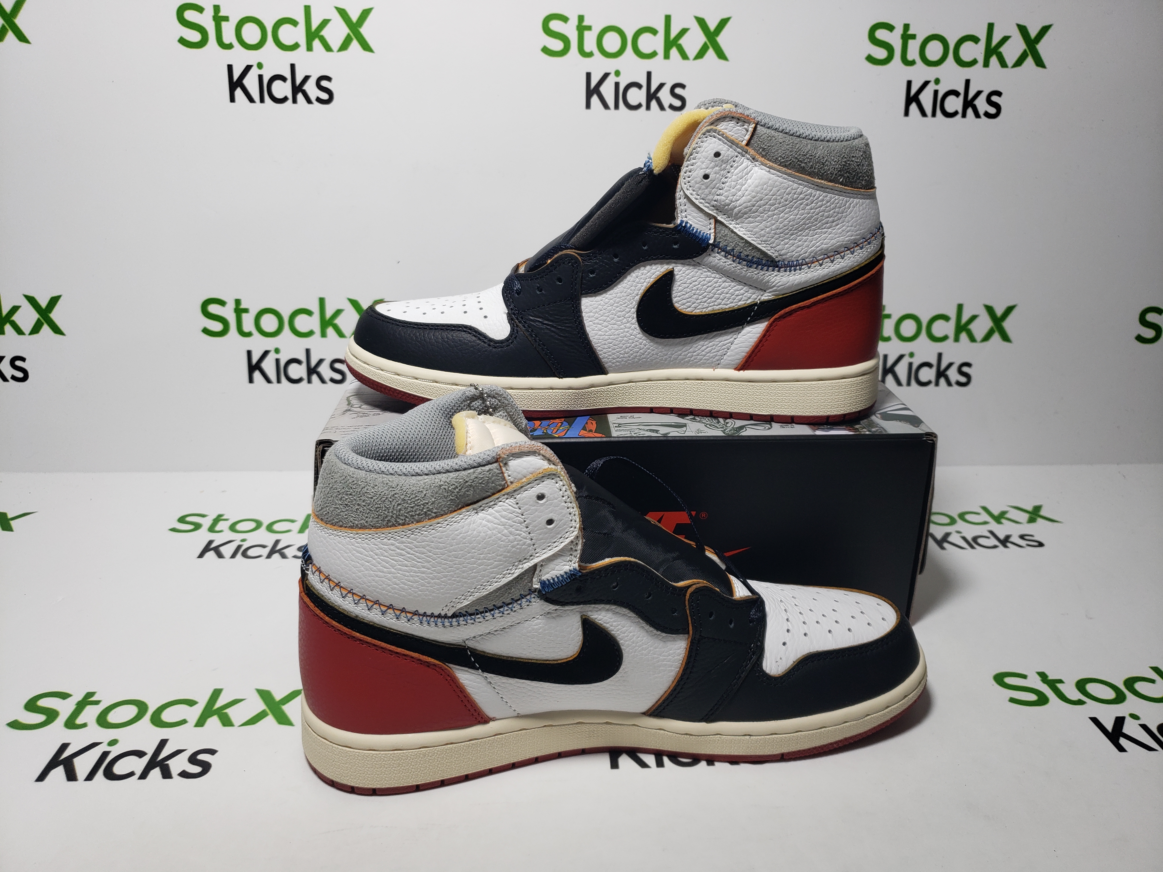 PK God Batch Union X Air Jordan 1 OG High Retro Black Toe BV1300-106 review Stockxkicks 01
