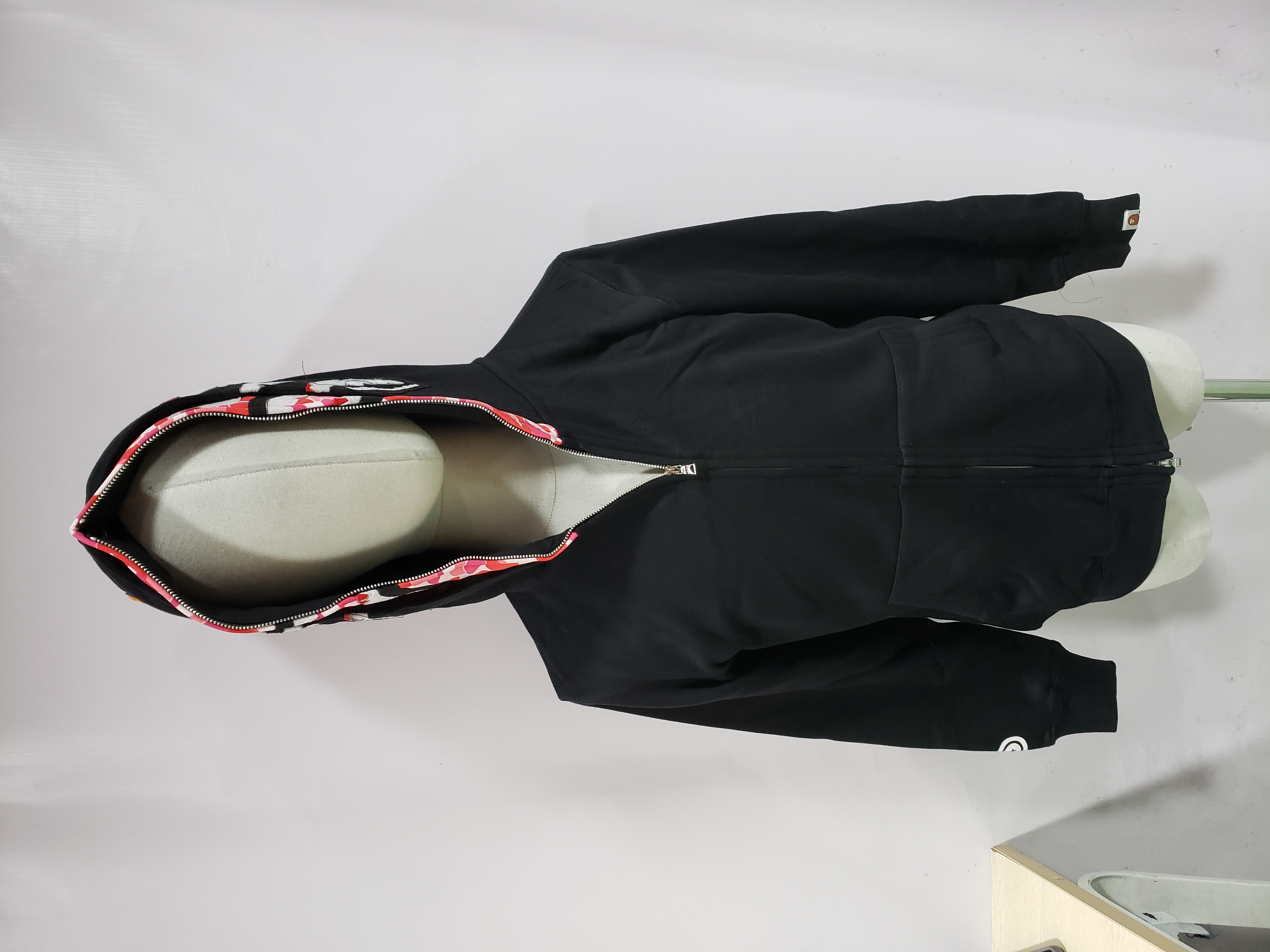 BAPE ABC Camo Shark Zip Hoodie Black Pink review Stockxkicks 00