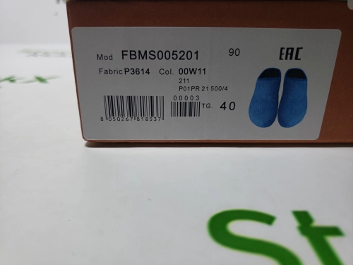 Marni Long-hair Calfskin Fussbett Sabot Blue SBMR000600P412200B50 review 