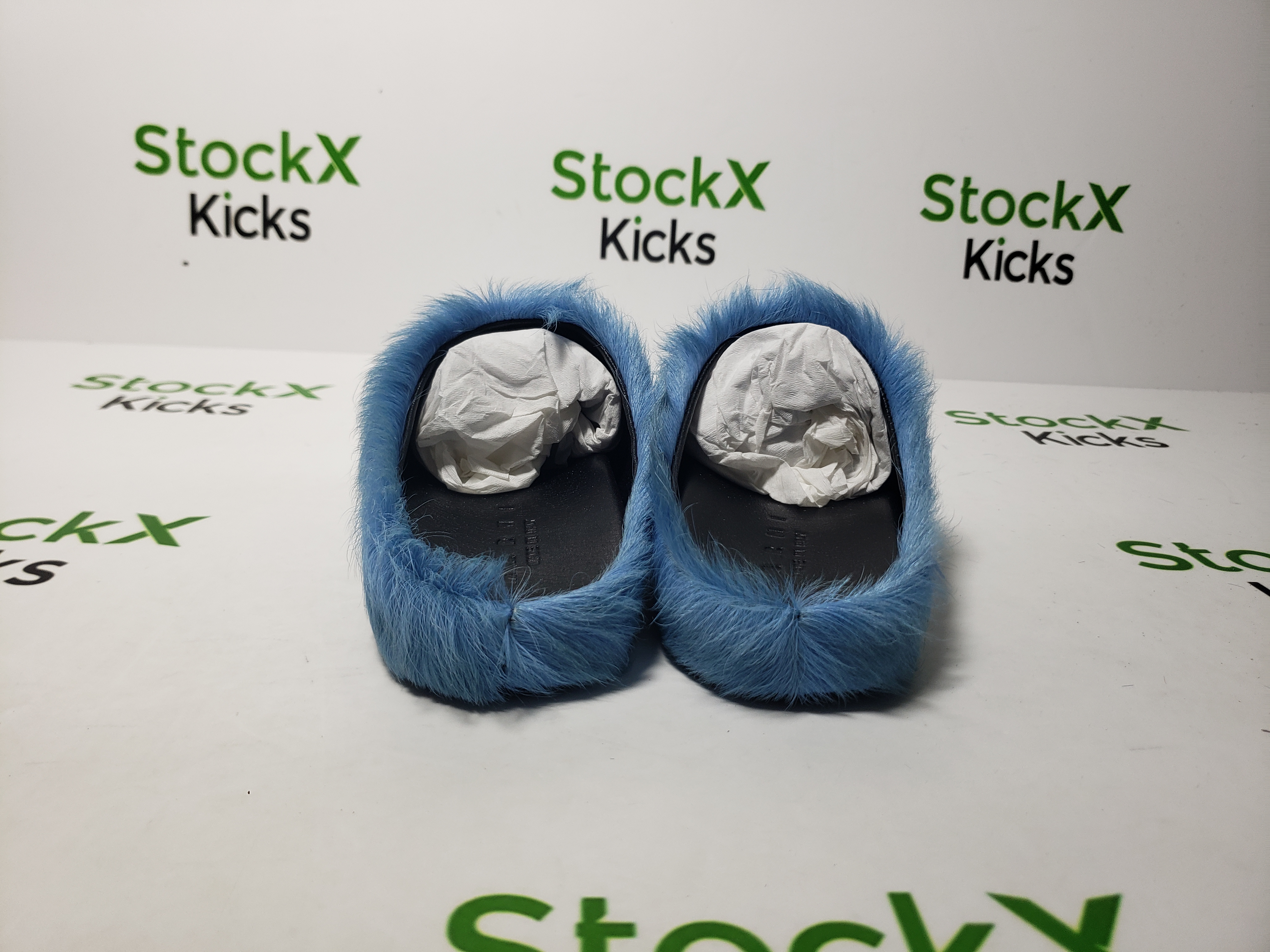 Marni Long-hair Calfskin Fussbett Sabot Blue SBMR000600P412200B50 review Stockxkicks 03