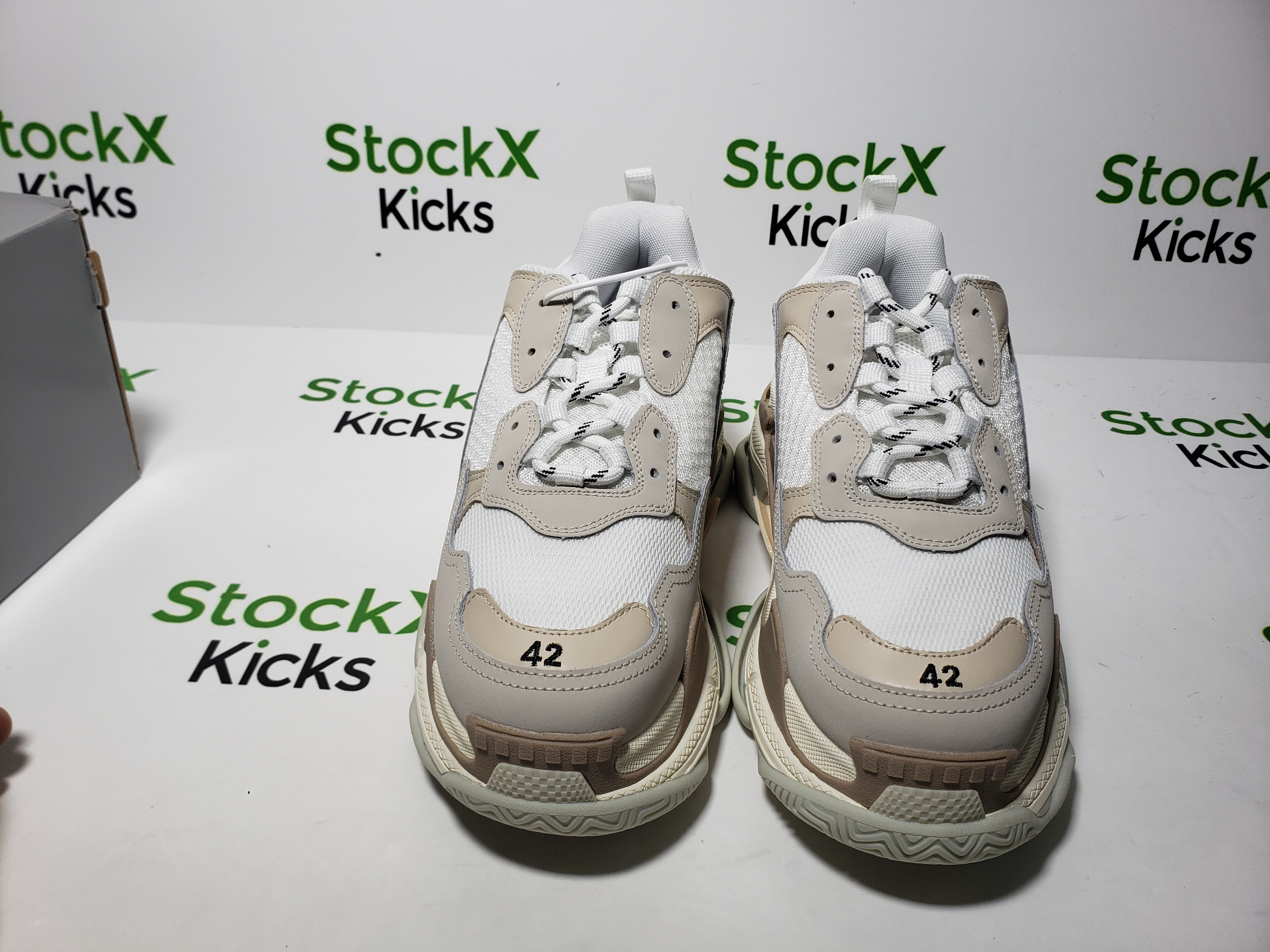 Balenciaga Triple S White Tan 534217W2CA19000 review Stockxkicks 04