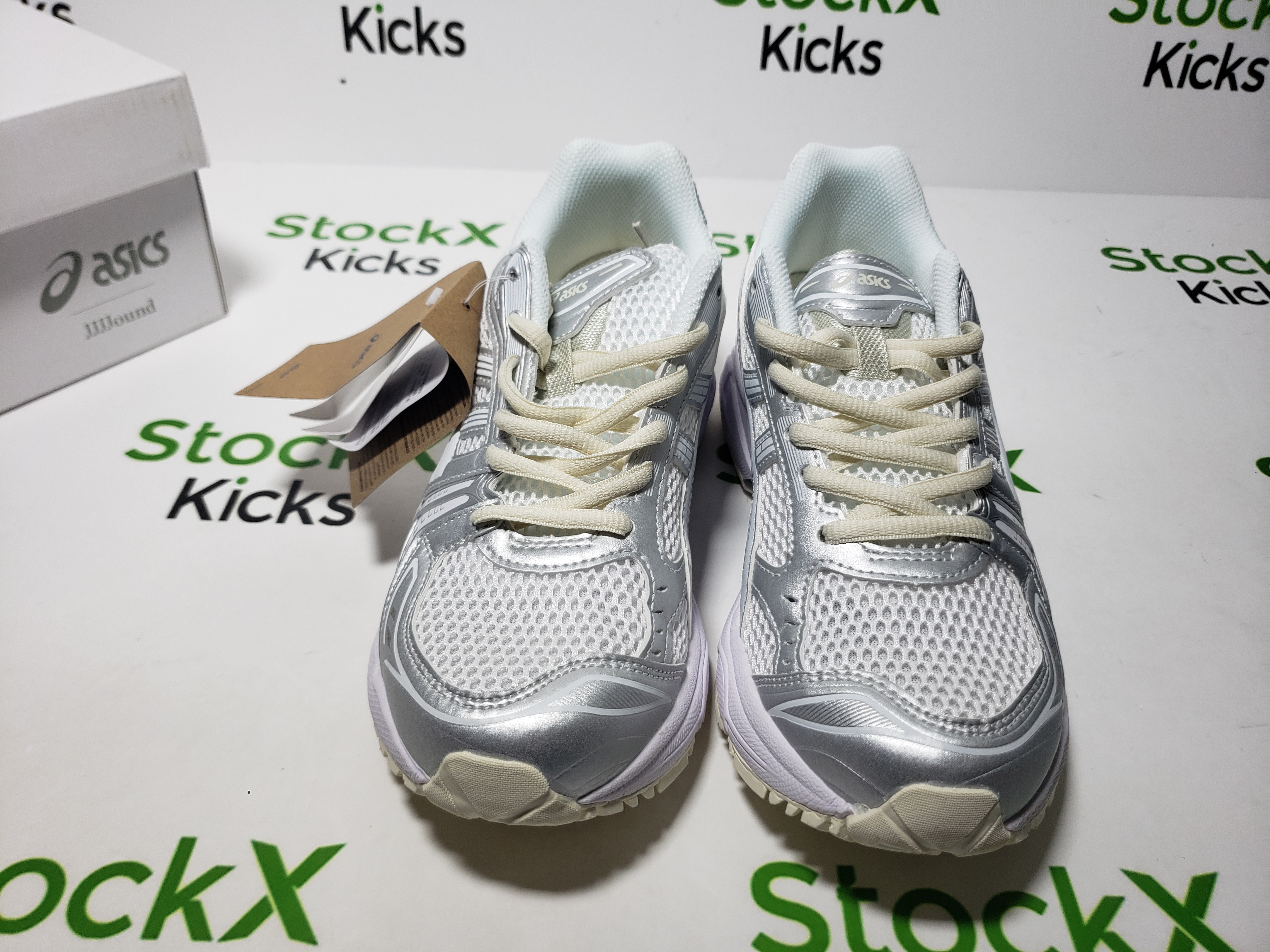 ASICS Gel-Kayano 14JJJJound Silver White 1201A457-100 review Stockxkicks 04