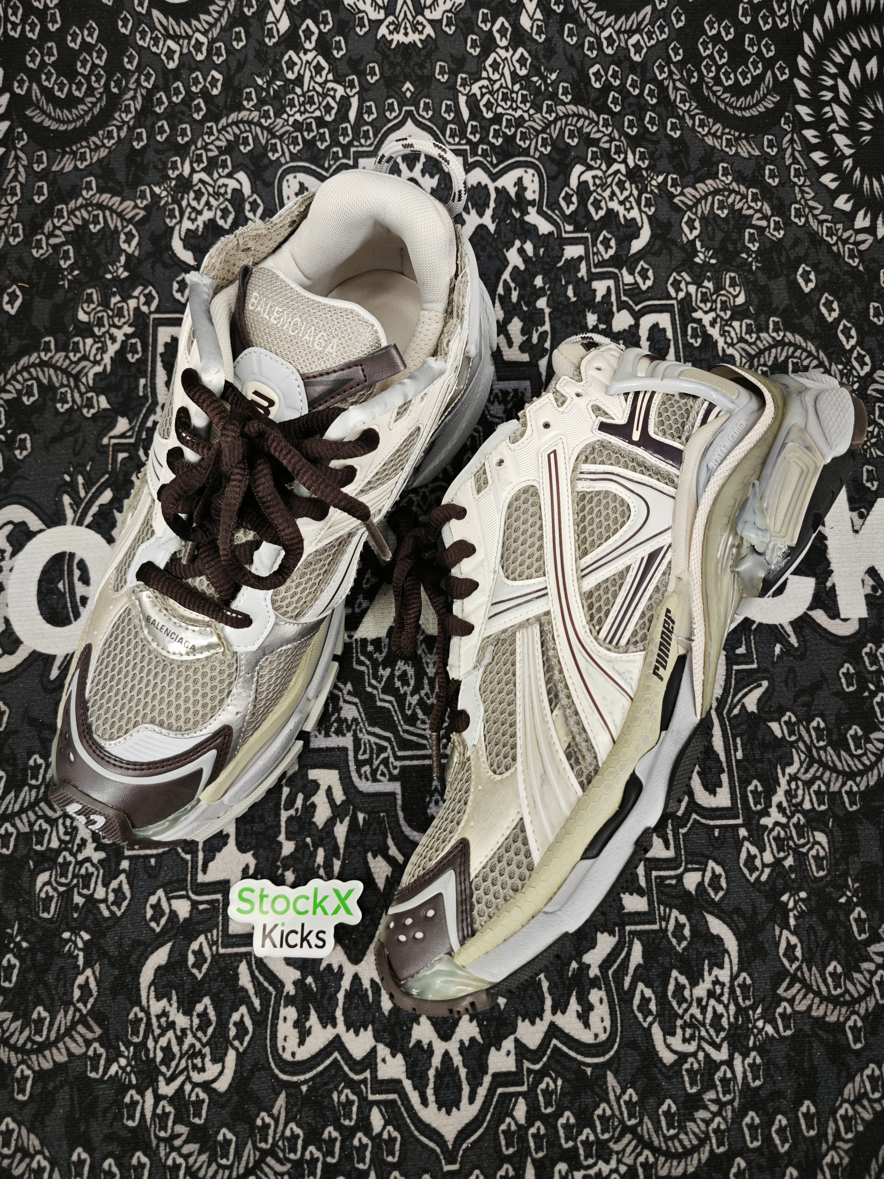 Balenciaga Runner Sneaker Grey Brown 772774 W3RMU 2000 review stockxkicks