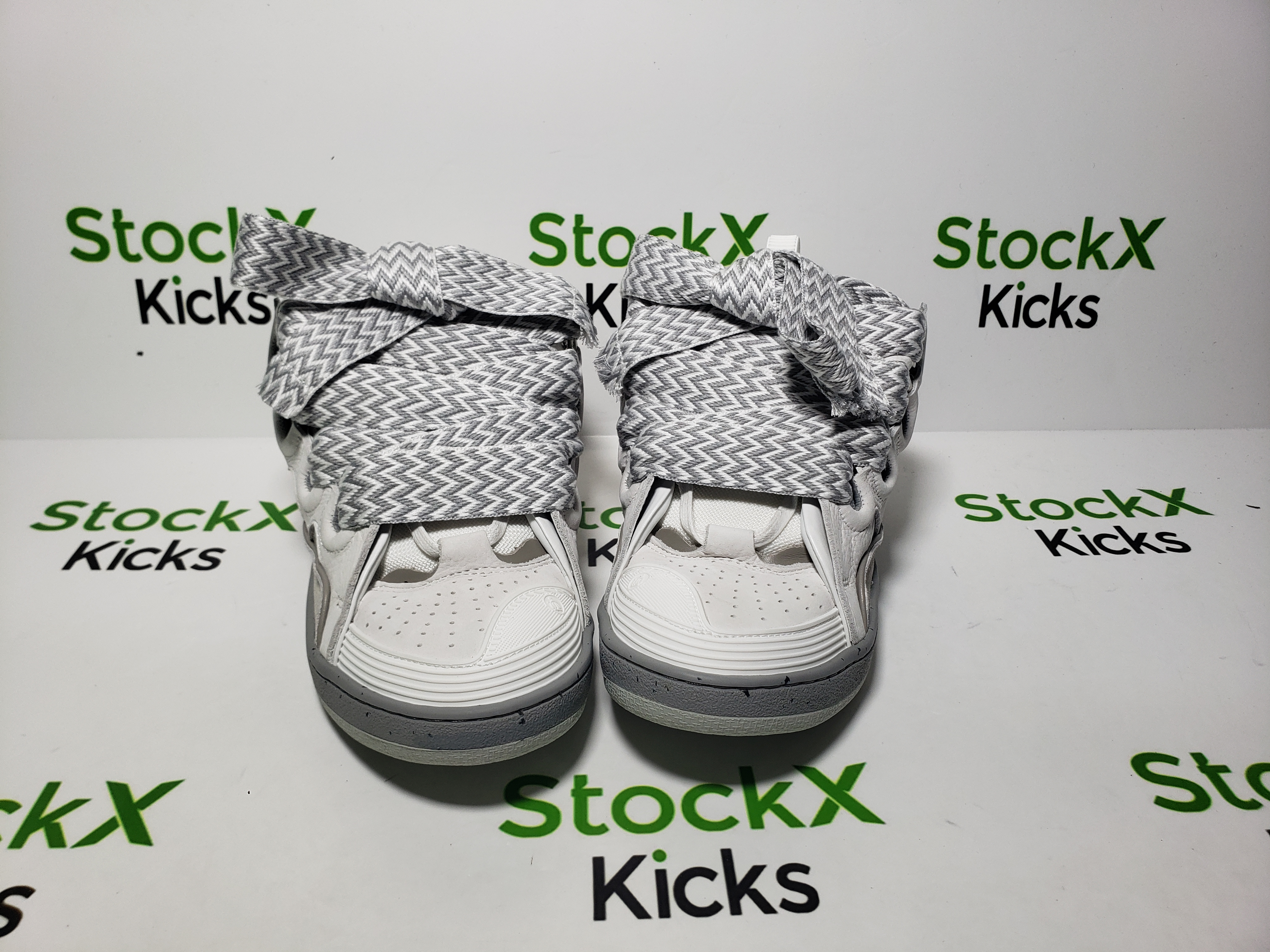 Lanvin Curb Sneaker White Grey Pale FW SKDK02 DOTS P23 review Stockxkicks 03
