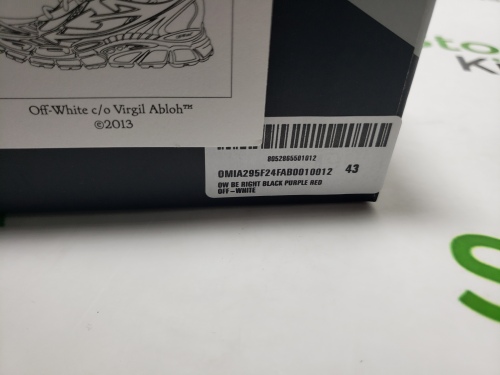 Off White Be Right Back Sneakers Black Purple Red OMIA295F24 FAB00 10012 review 