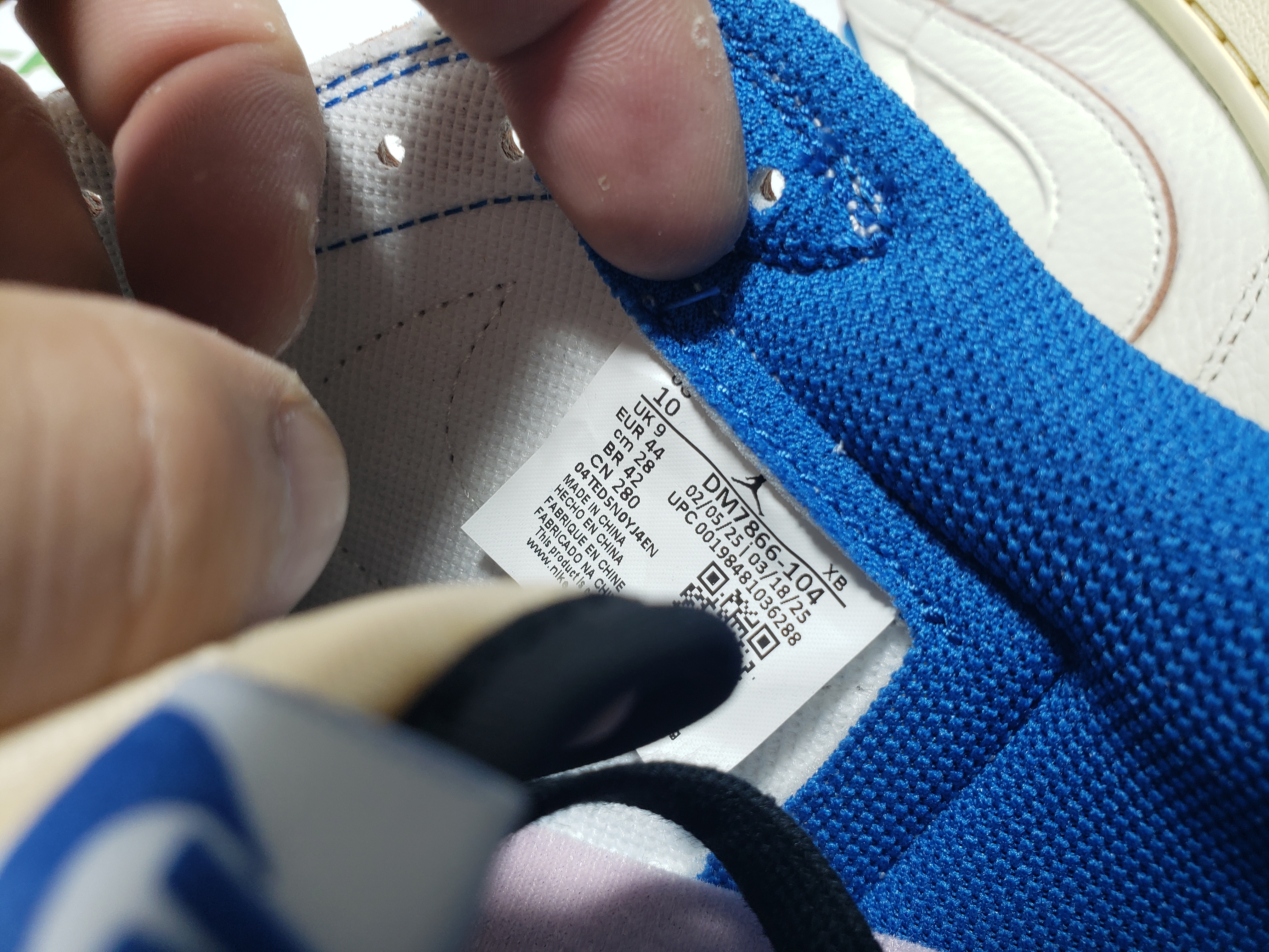 【Top PK God Batch】PK God Batch Air Jordan 1 Retro Low OG SP Fragment x Travis Scott Sail Military Blue DM7866-104 review Stockxkicks 06