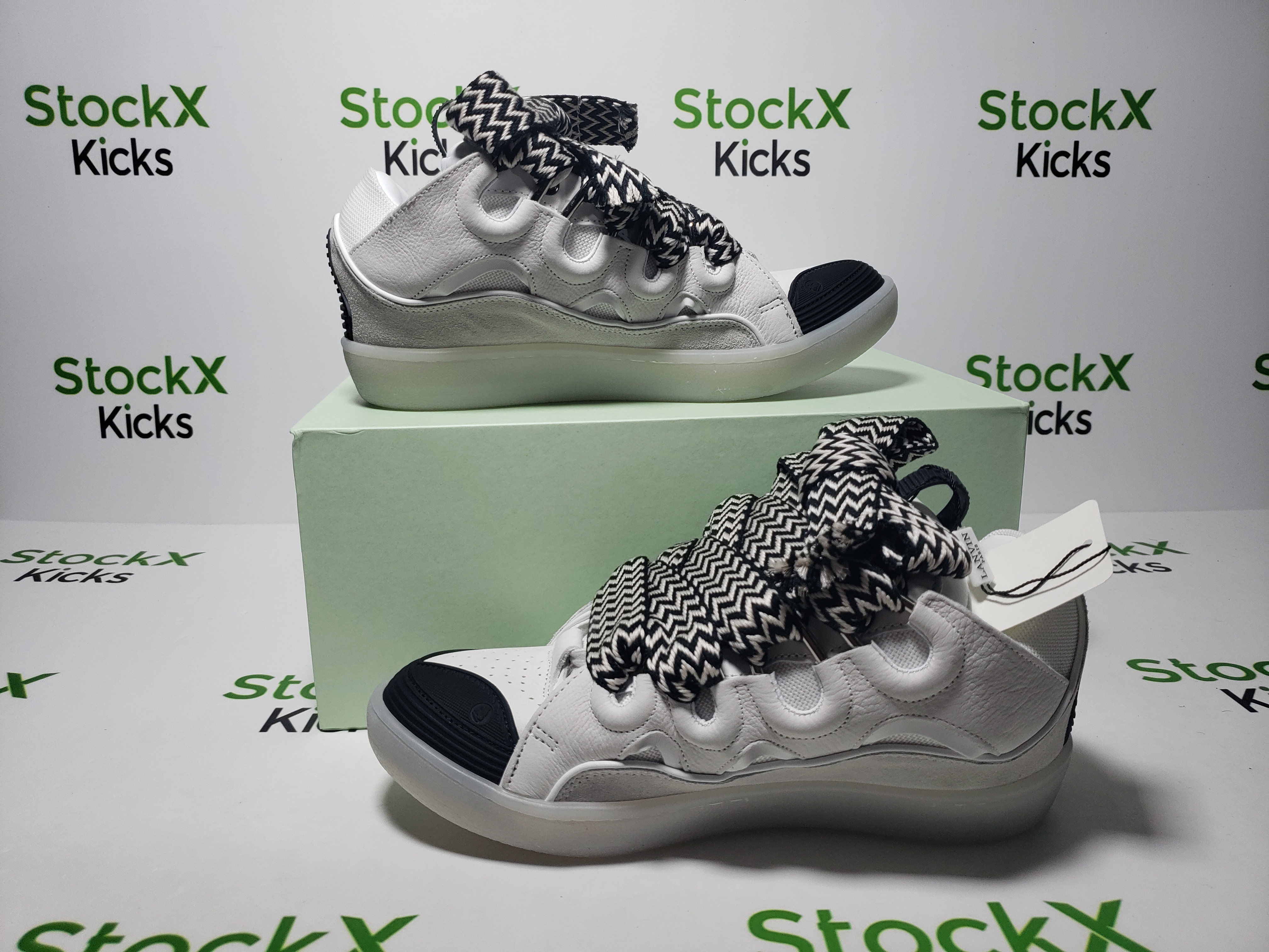 Lanvin Curb Sneakers Grey White Black review Stockxkicks 01