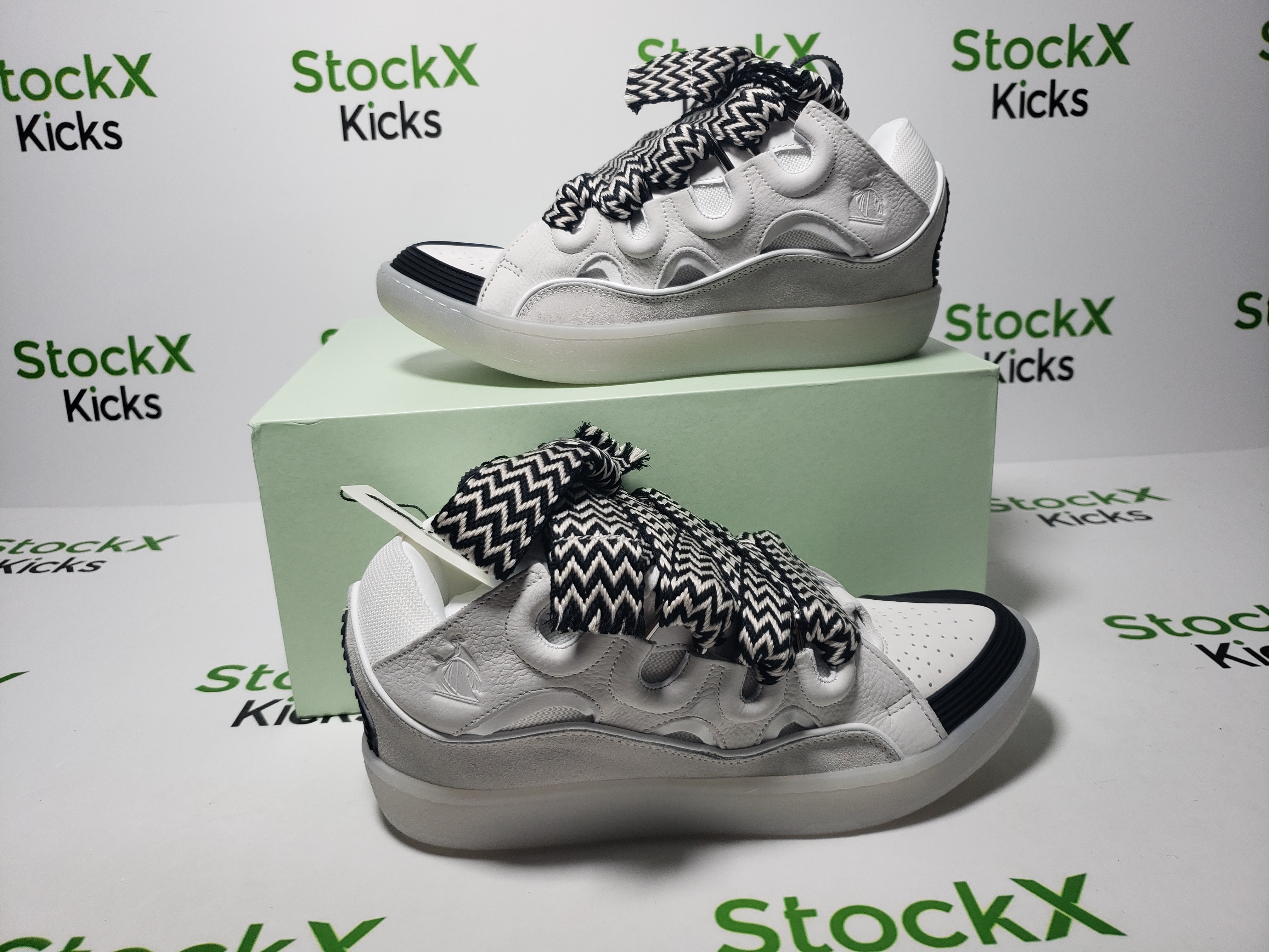 Lanvin Curb Sneakers Grey White Black review Stockxkicks 02