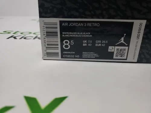 PK God Batch Air Jordan 3 Retro Racer Blue CT8532-145 review 