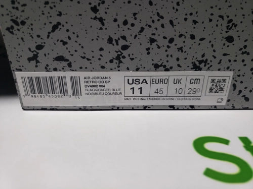 PK God Batch Air Jordan 5 Retro x Awake NY 'Black Racer Blue' DV4982-004 review 