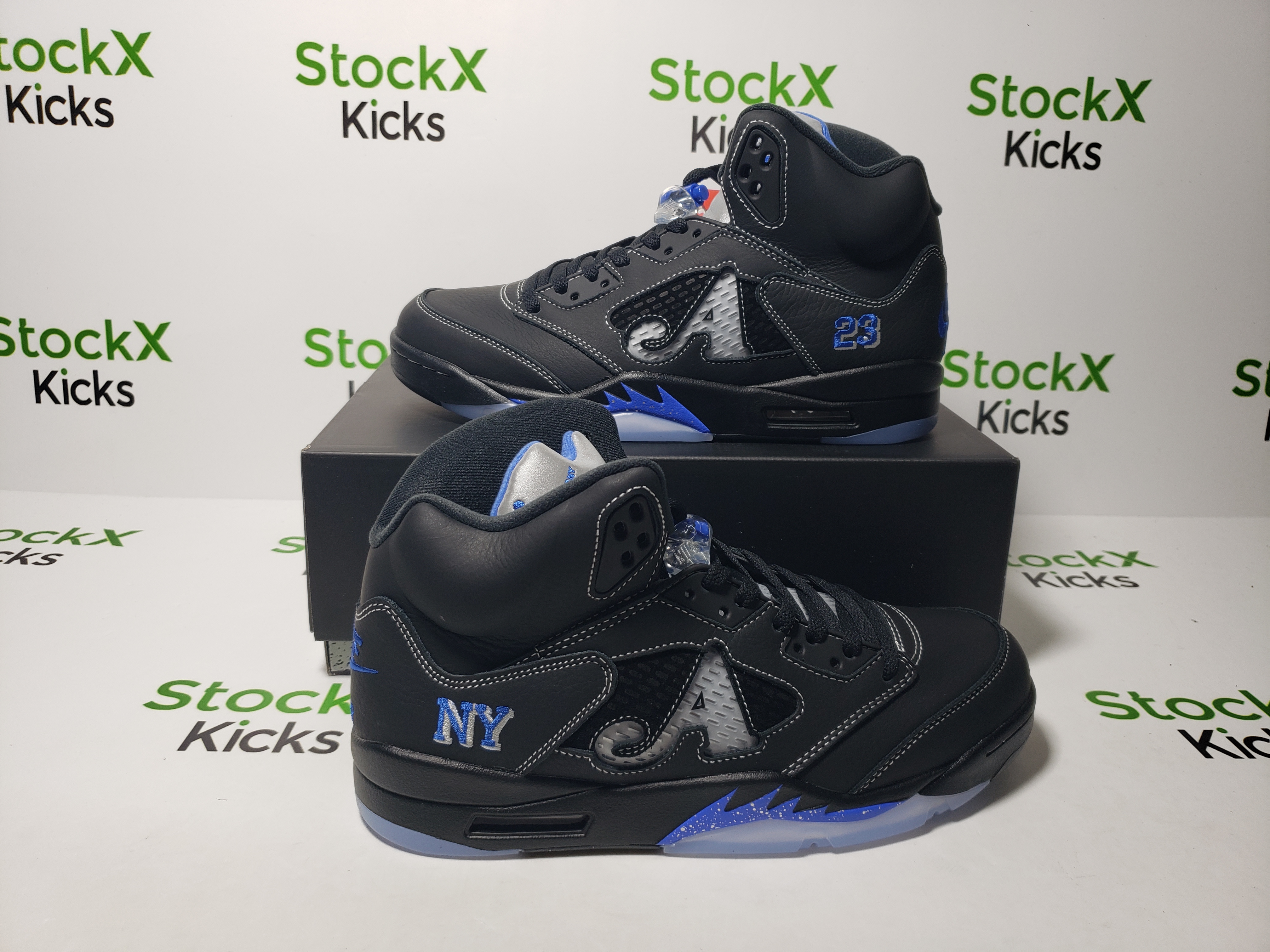 PK God Batch Air Jordan 5 Retro x Awake NY 'Black Racer Blue' DV4982-004 review Stockxkicks 01