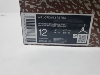 PK God Batch Air Jordan 3 Retro Palomino CT8532 102 review Stockxkicks 00