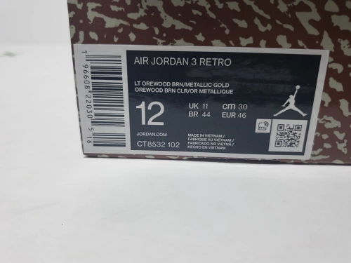 PK God Batch Air Jordan 3 Retro Palomino CT8532 102 review 