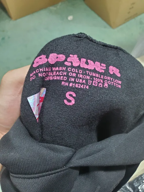 Sp5der black tracksuit suit review 