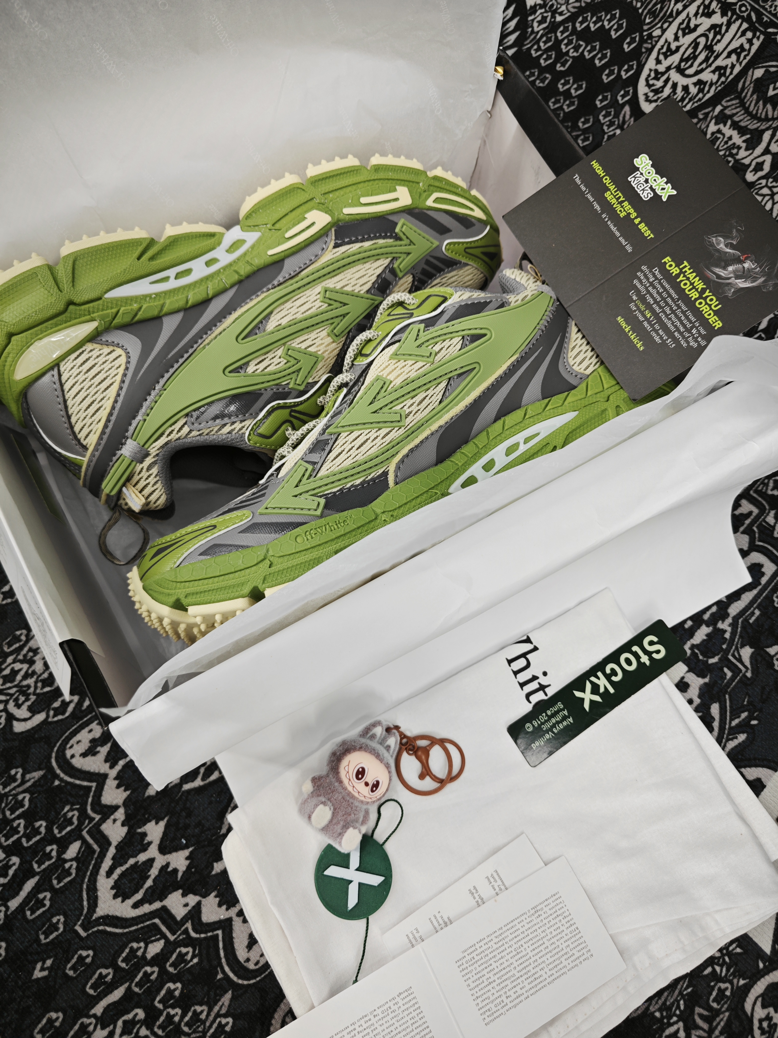 Off White Be Right Back Sneakers Military Green Grey OMIA295F24 FAB001 0038 review stockxkicks