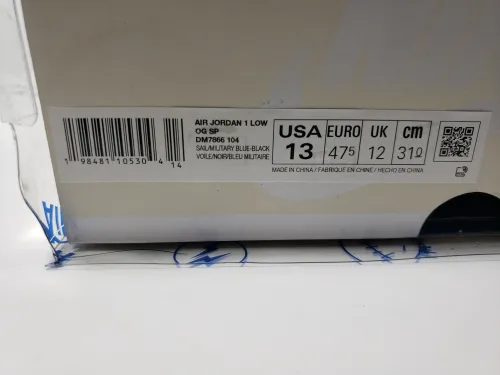 PK God Batch Air Jordan 1 Retro Low OG SP Fragment x Travis Scott Sail Military Blue DM7866-104 review 