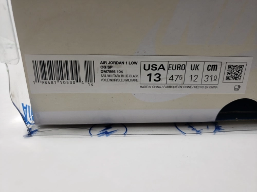 【Top PK God Batch】PK God Batch Air Jordan 1 Retro Low OG SP Fragment x Travis Scott Sail Military Blue DM7866-104 review 