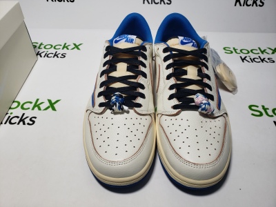 PK God Batch Air Jordan 1 Retro Low OG SP Fragment x Travis Scott Sail Military Blue DM7866-104 review Stockxkicks 04