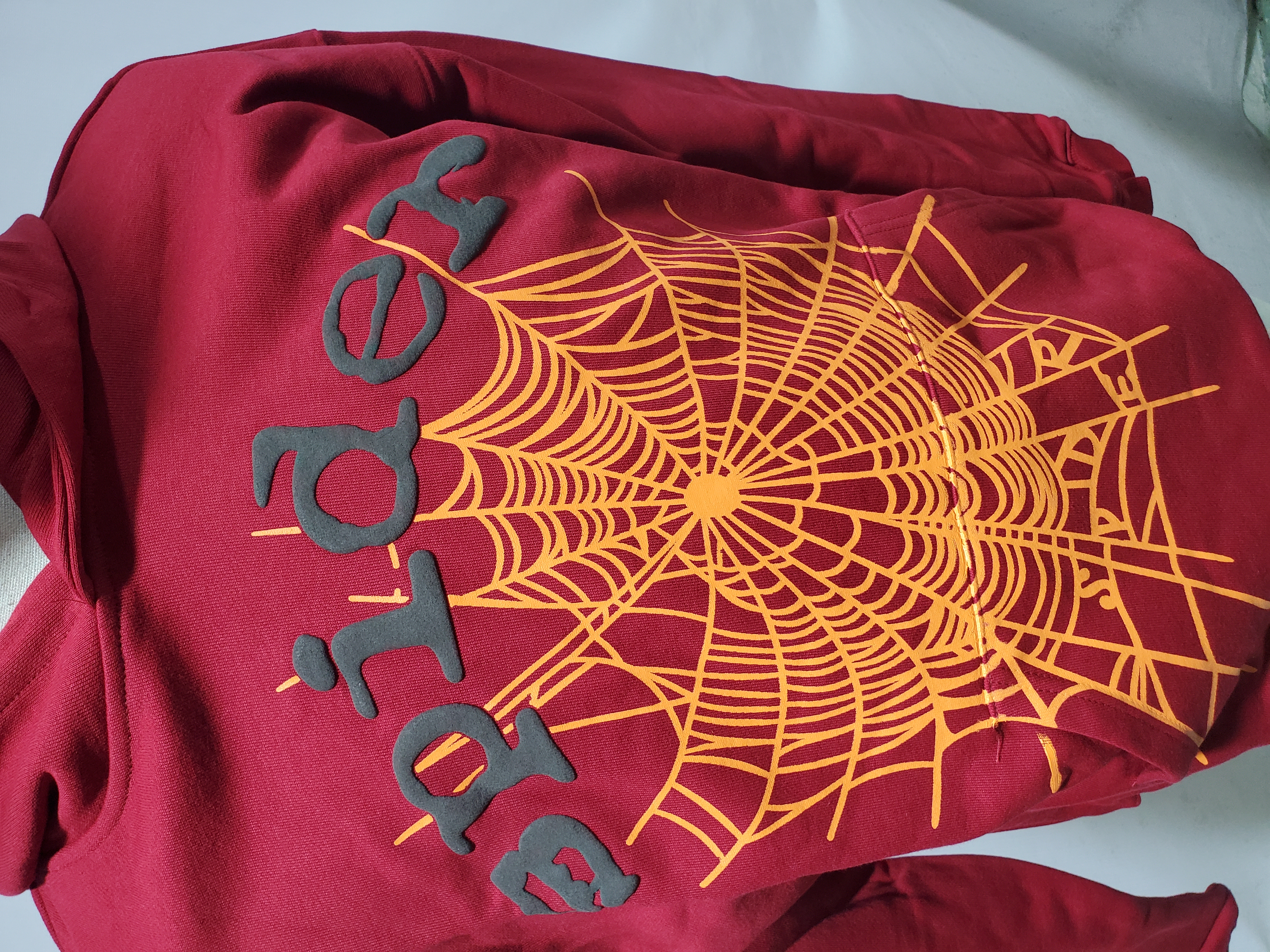 Sp5der Hoodie Red YZ GE945 review Stockxkicks 02