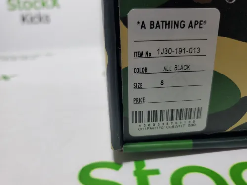 A Bathing Ape Bape Sta Low Black 1J30 -191- 013 review 