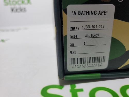 A Bathing Ape Bape Sta Low Black 1J30 -191- 013 review 