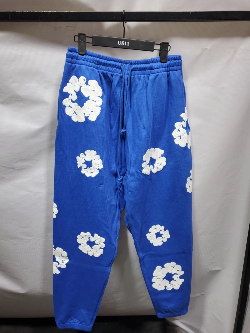 Denim Tears The Cotton Wreath Sweatpants Royal Blue review 