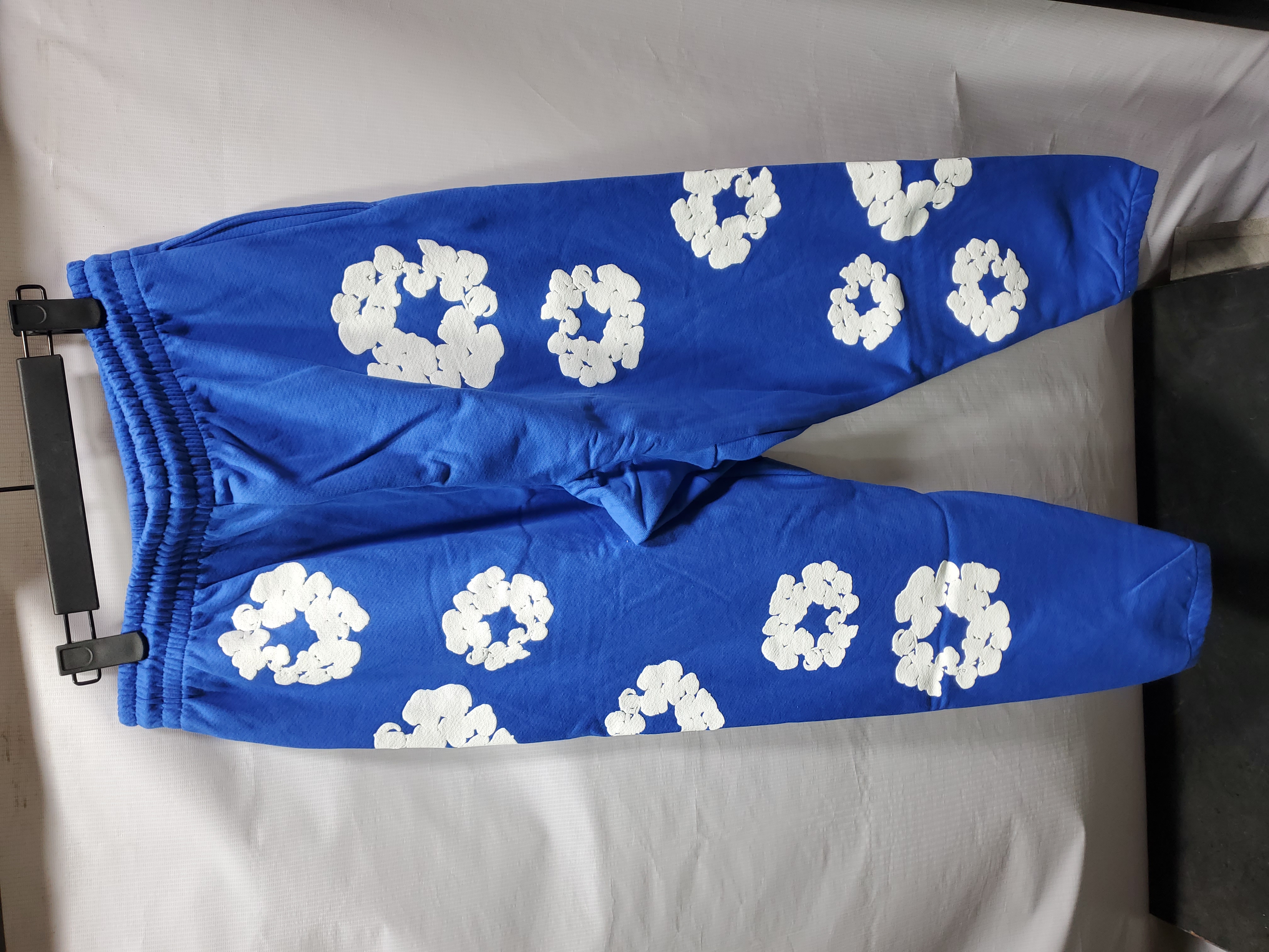 Denim Tears The Cotton Wreath Sweatpants Royal Blue review Stockxkicks 02