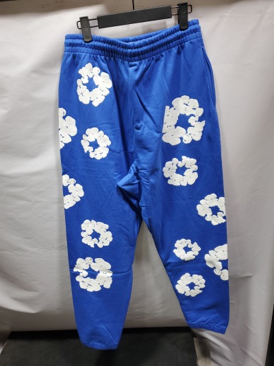 Denim Tears The Cotton Wreath Sweatpants Royal Blue review Stockxkicks 02