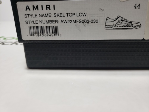 AMIRI Skel Top Low Whtie Blue MFS003-462 review 