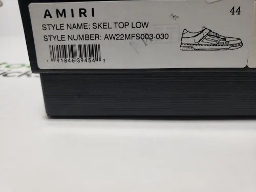 AMIRI Skel Top Low Whtie Blue MFS003-462 review 