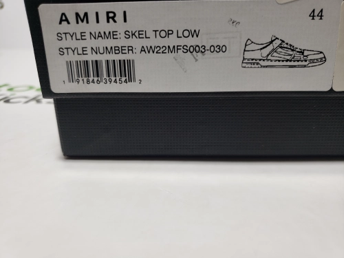 AMIRI Skel Top Low Whtie Blue MFS003-462 review 