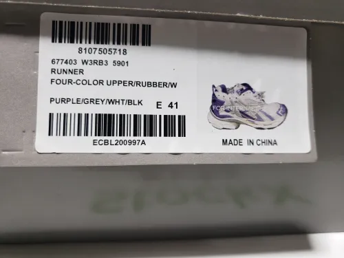 Balenciaga Runner White Purple 677402 W3RB2 5901 review 