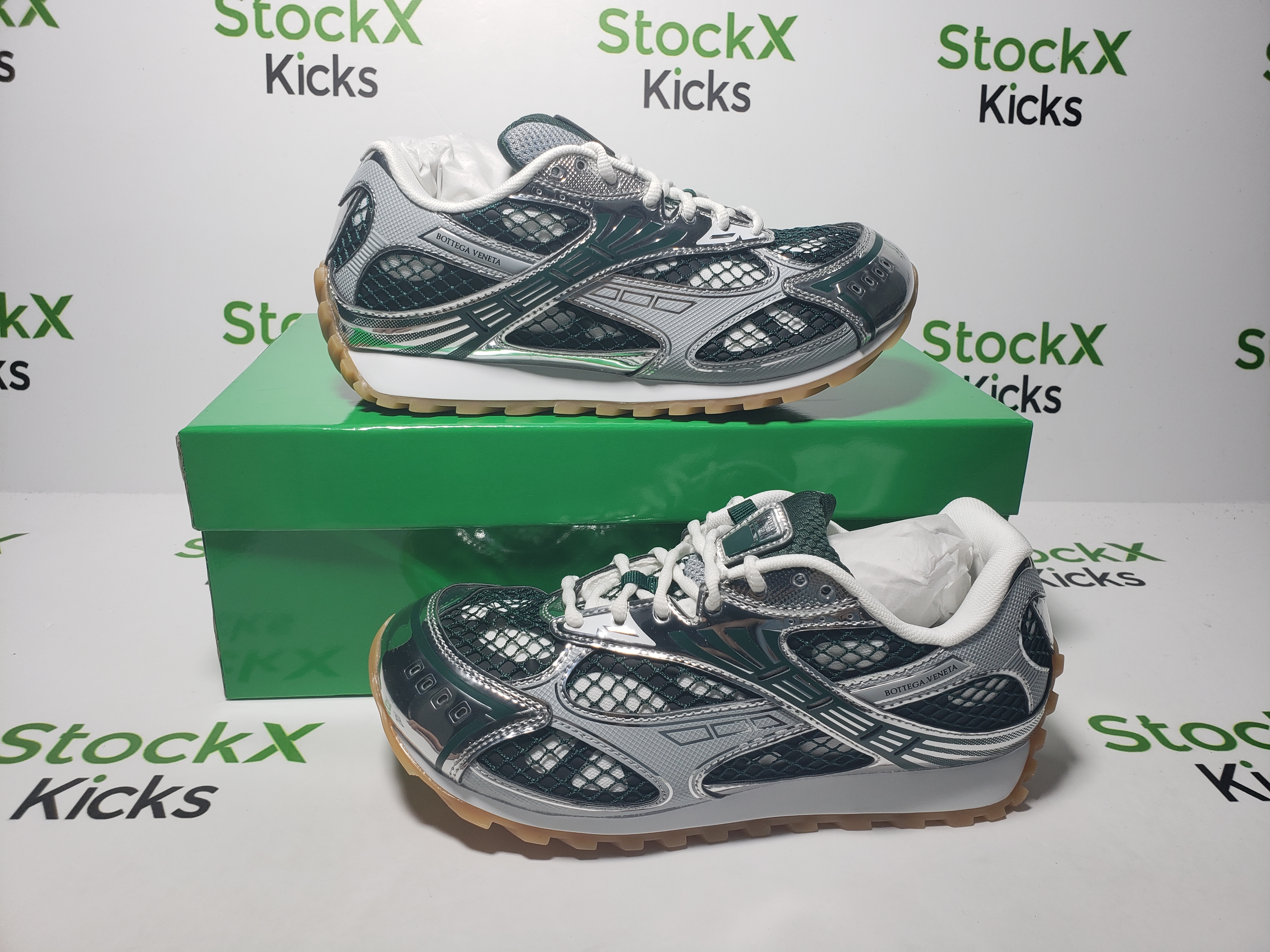 Bottega Veneta Orbit Dark Green Silver review Stockxkicks 01