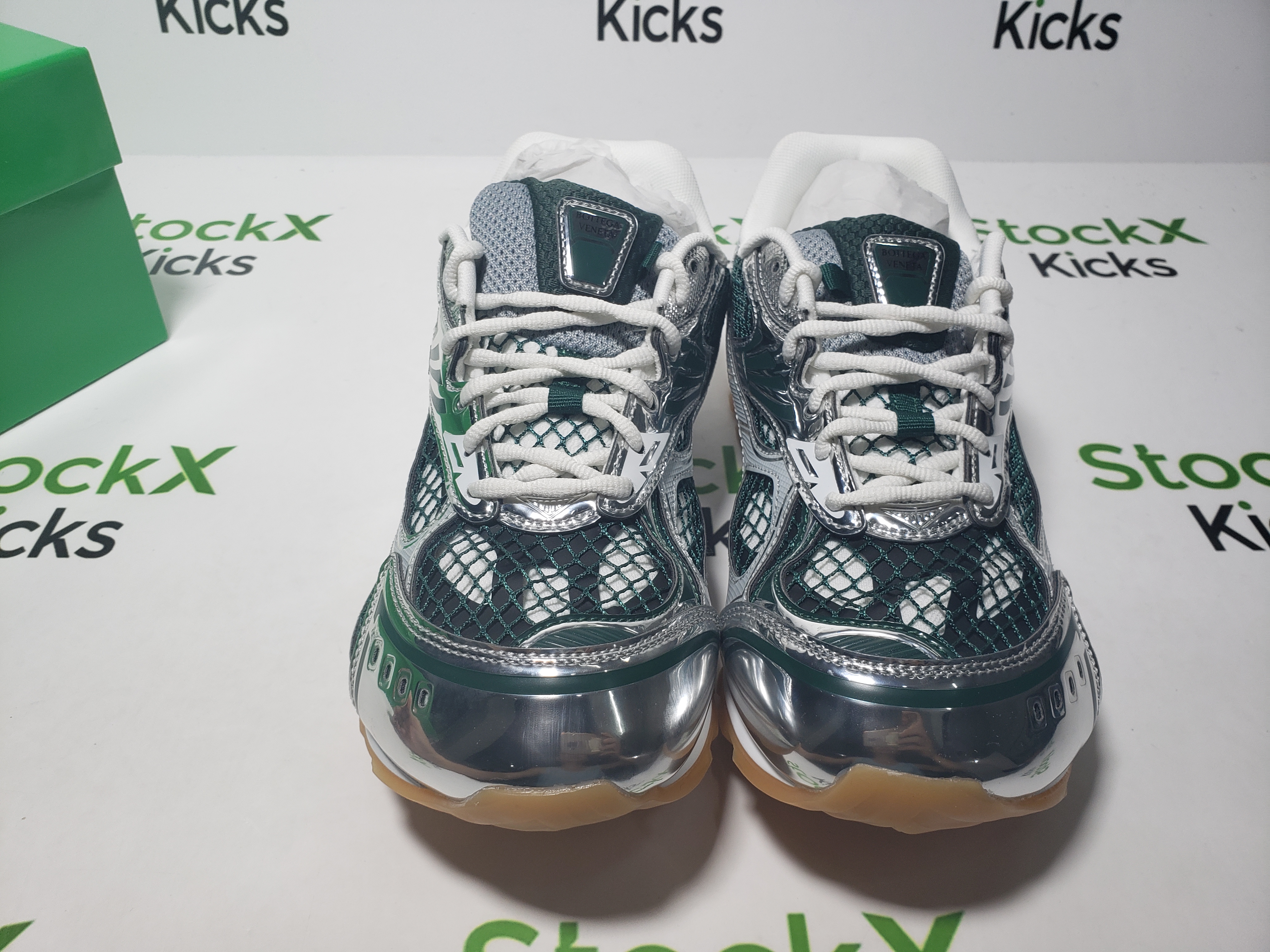 Bottega Veneta Orbit Dark Green Silver review Stockxkicks 04