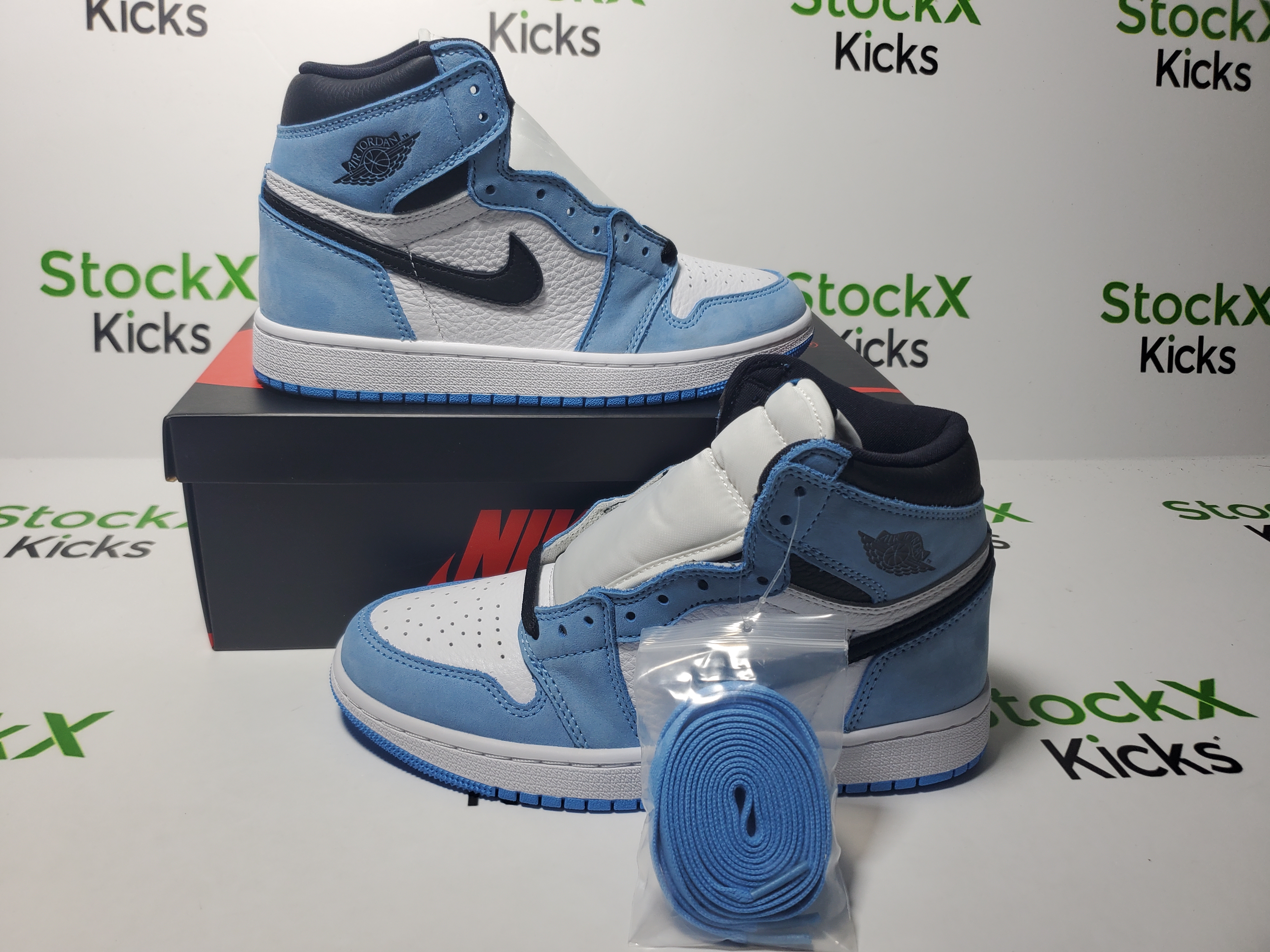H12 Batch Air Jordan 1 Retro High White University Blue Black 555088-134 review Stockxkicks 01