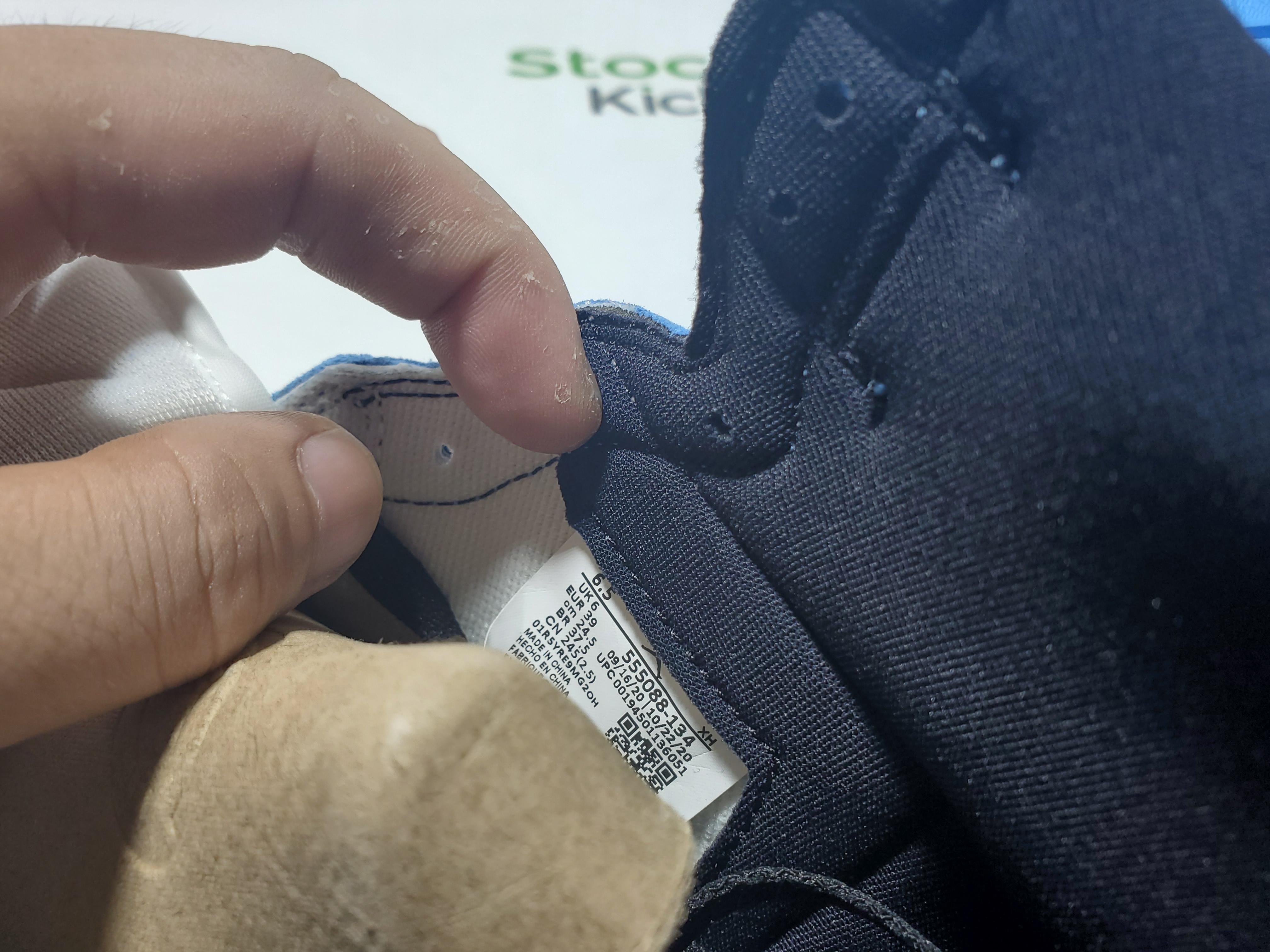 H12 Batch Air Jordan 1 Retro High White University Blue Black 555088-134 review Stockxkicks 06