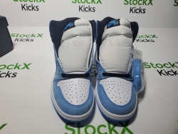 H12 Batch Air Jordan 1 Retro High White University Blue Black 555088-134 review Stockxkicks 05