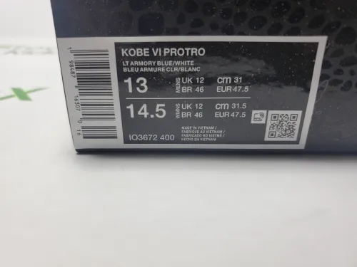 Nike Kobe 6 Protro Caitlin Clark Light Armory Blue IQ3672-400 review 