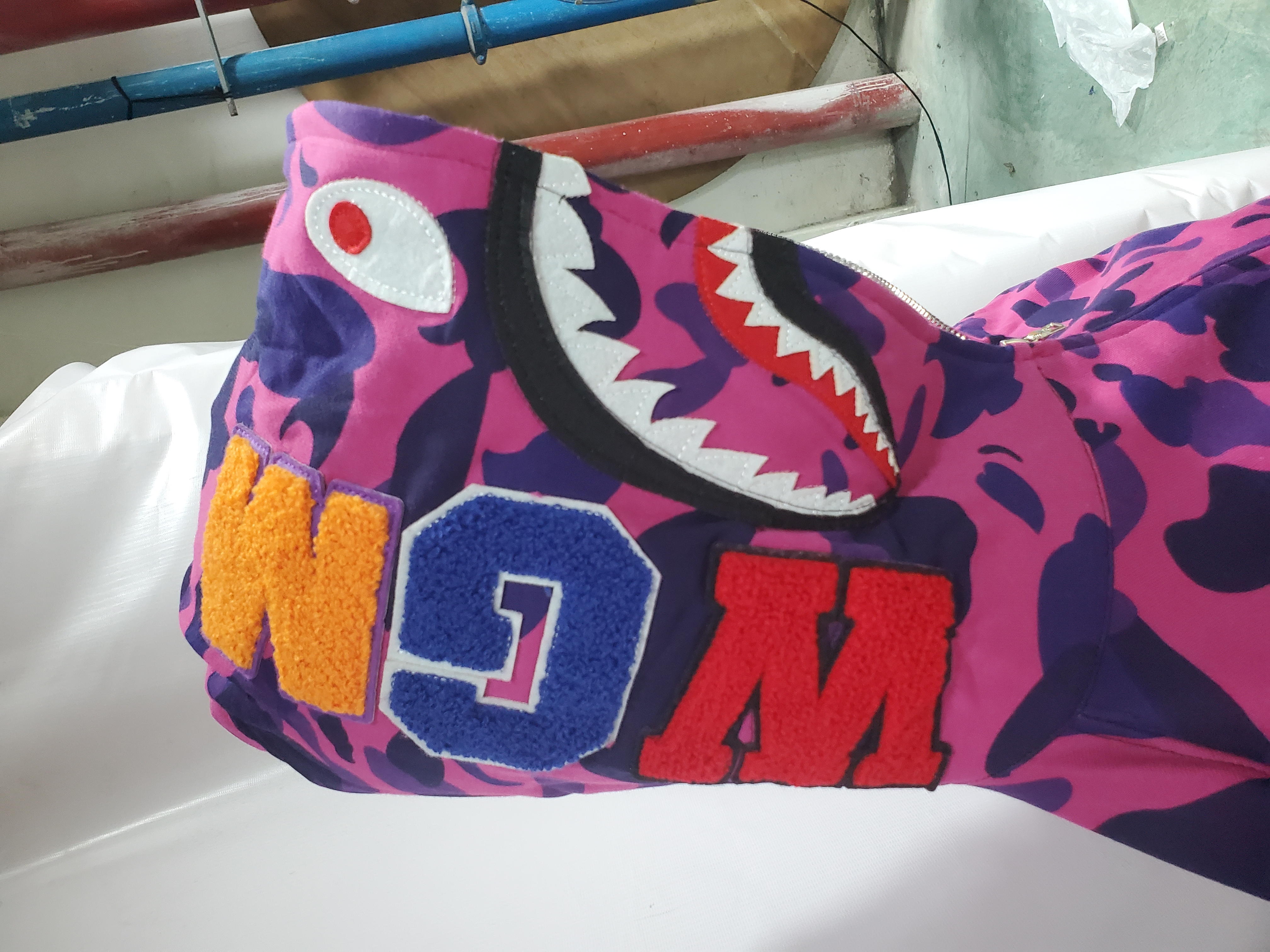 BAPE Color Camo Shark Zip Hoodie Purple 4580793338444 review Stockxkicks 01