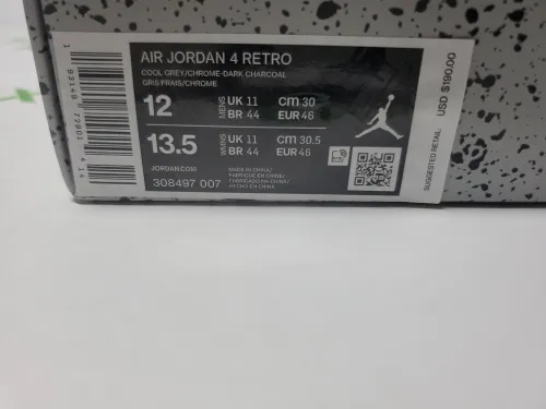 PK God Batch Air Jordan 4 Retro Cool Grey (2019) 308497-007 review 