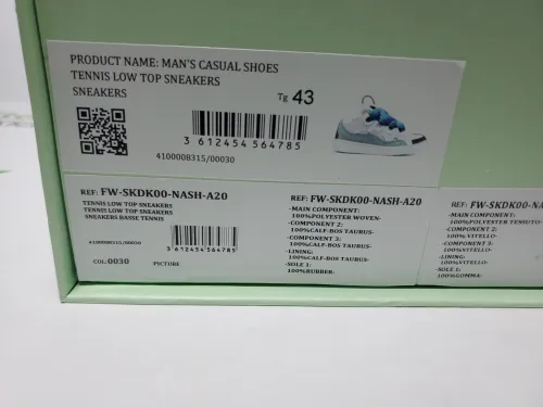 Lanvin Curb Sneakers White Blue FW SKDK02 DRAG H220040 review 