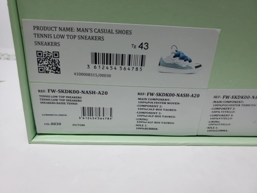 Lanvin Curb Sneakers White Blue FW SKDK02 DRAG H220040 review 