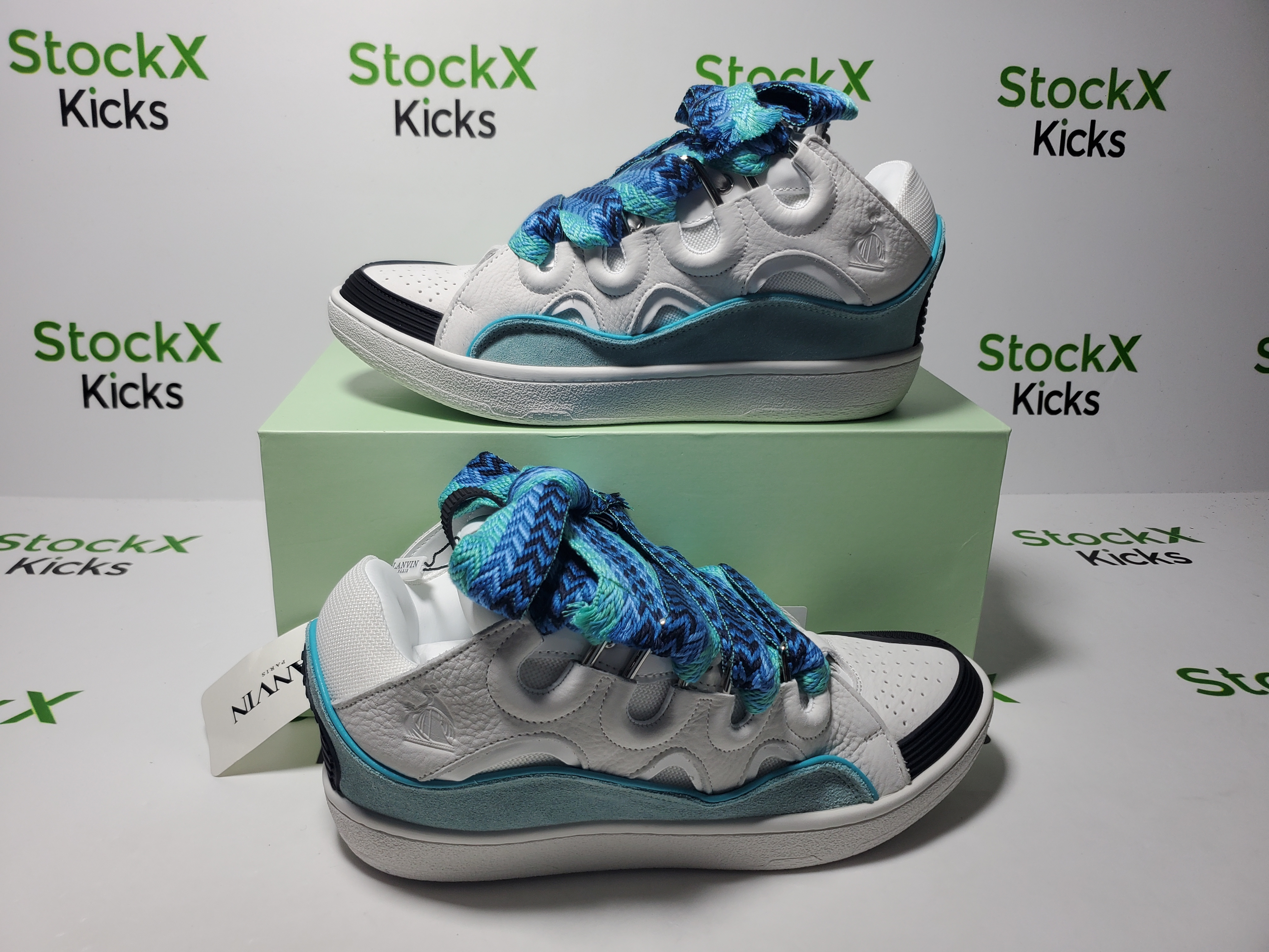 Lanvin Curb Sneakers White Blue FW SKDK02 DRAG H220040 review Stockxkicks 01