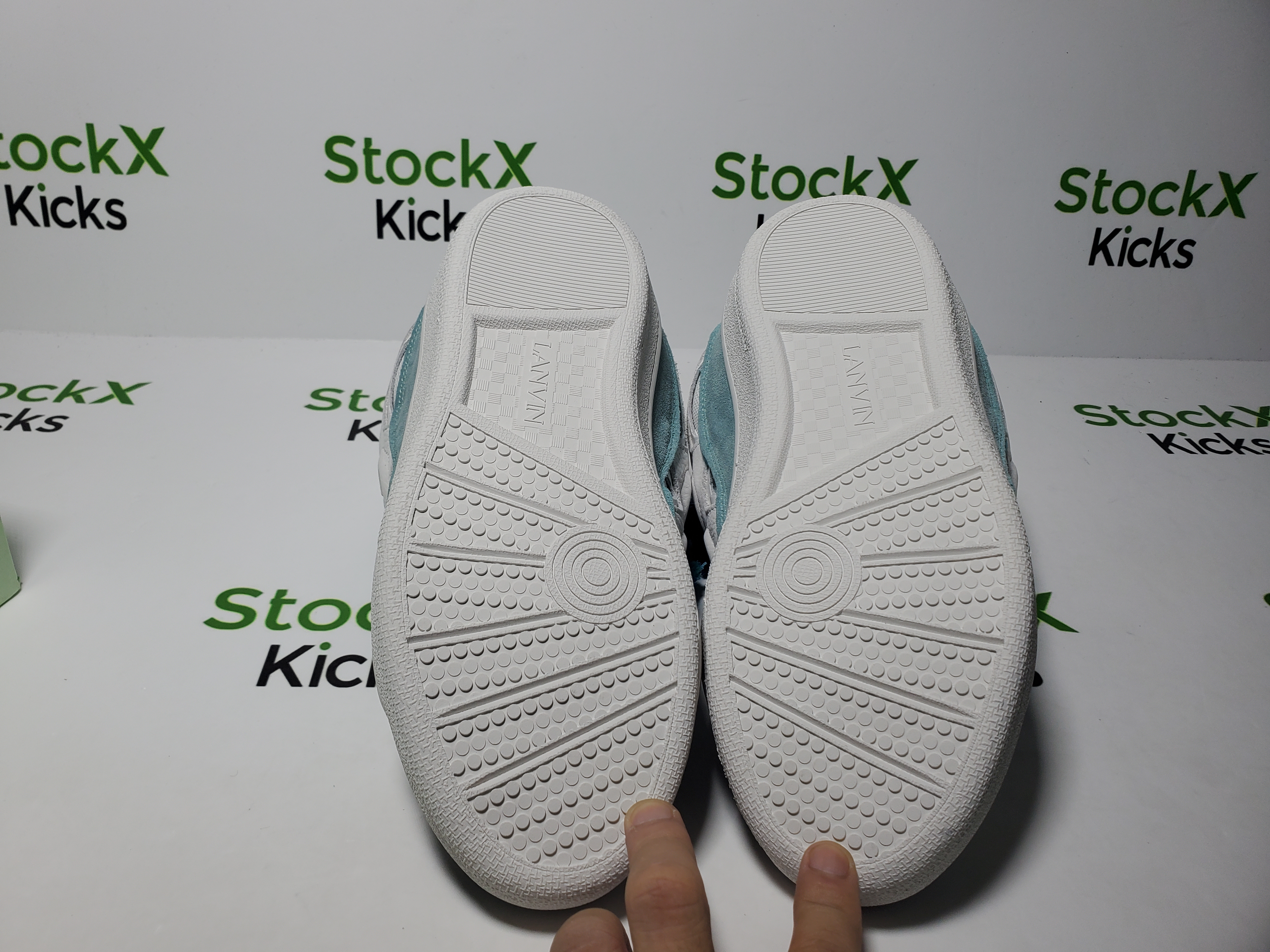 Lanvin Curb Sneakers White Blue FW SKDK02 DRAG H220040 review Stockxkicks 05