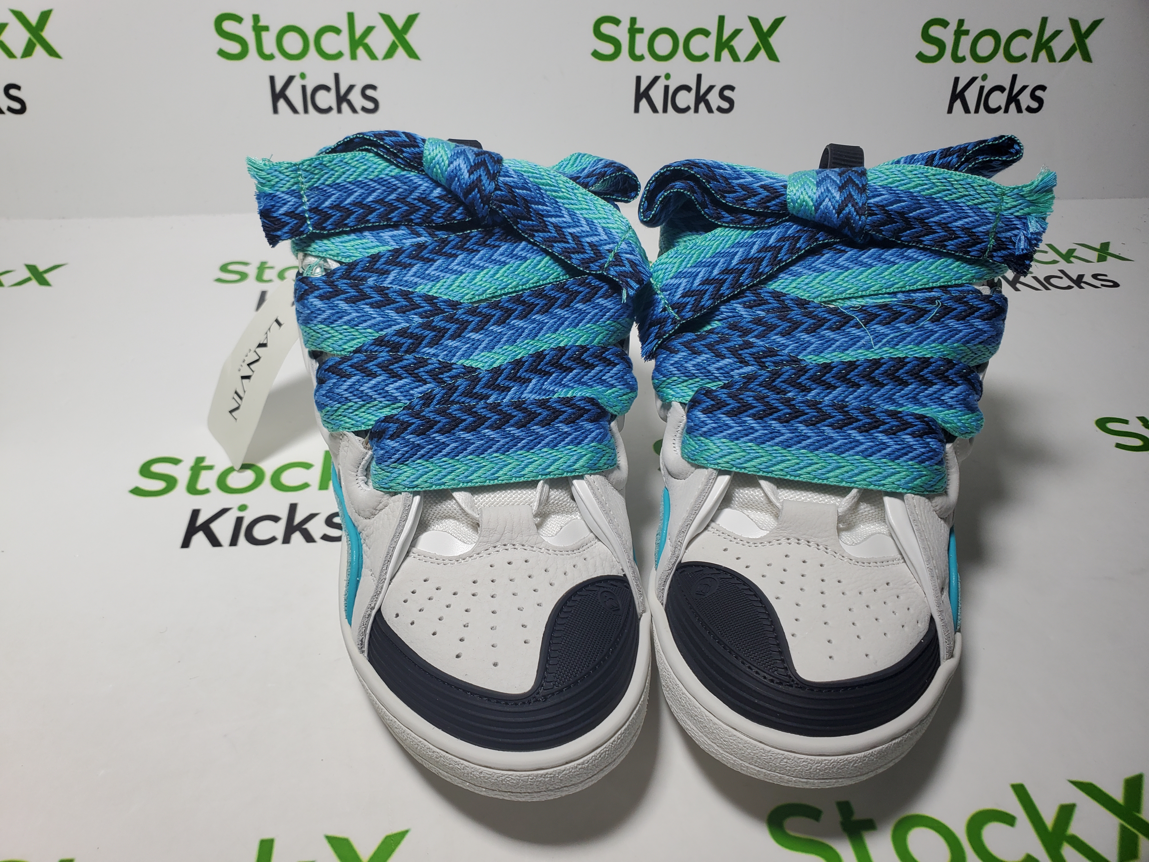 Lanvin Curb Sneakers White Blue FW SKDK02 DRAG H220040 review Stockxkicks 04