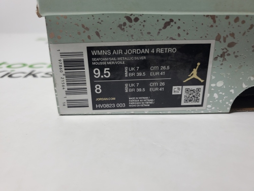 PK God Batch Air Jordan 4 Retro 'Seafoam Sail' HV0823-003 review 