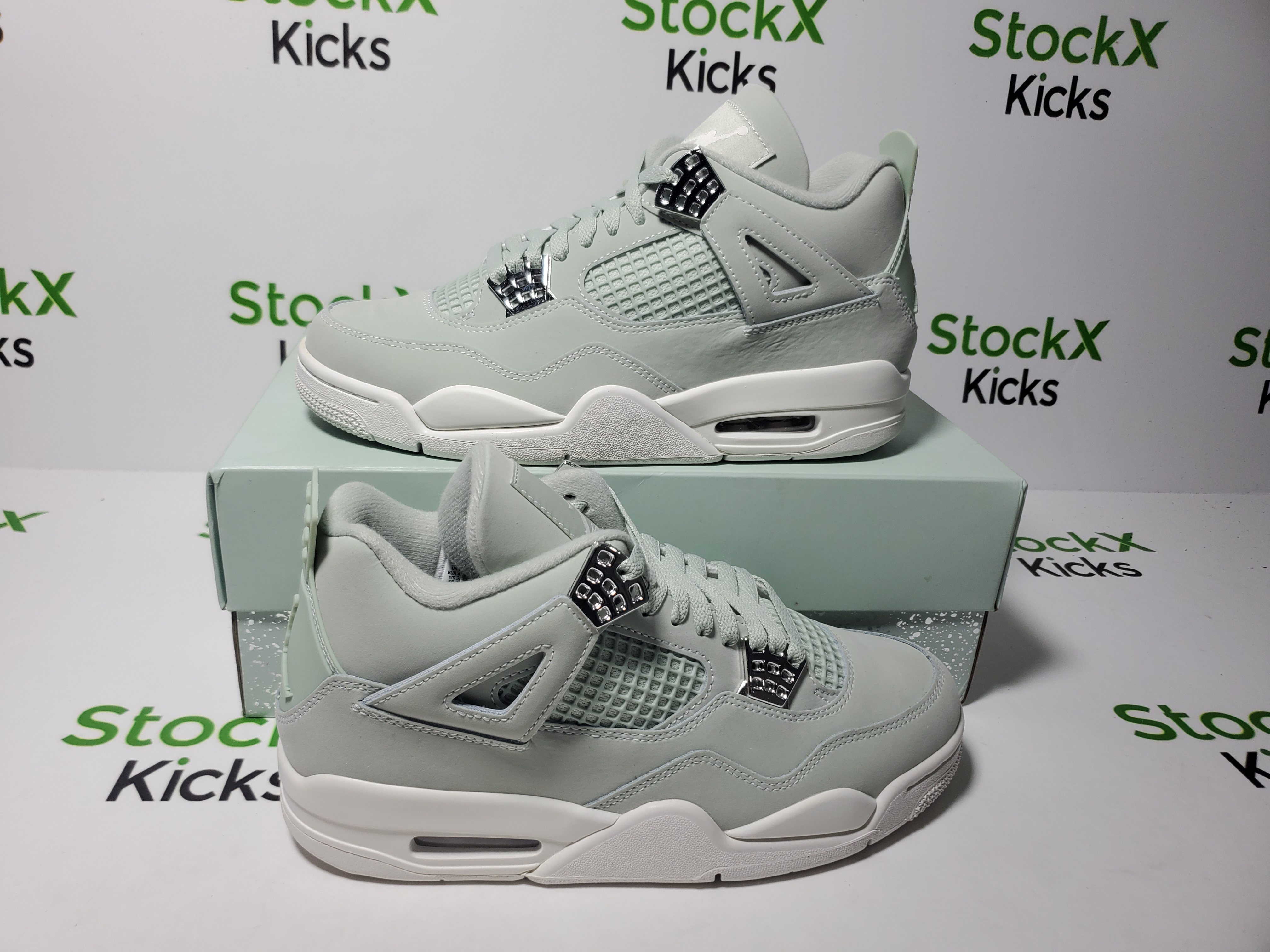 PK God Batch Air Jordan 4 Retro 'Seafoam Sail' HV0823-003 review Stockxkicks 01