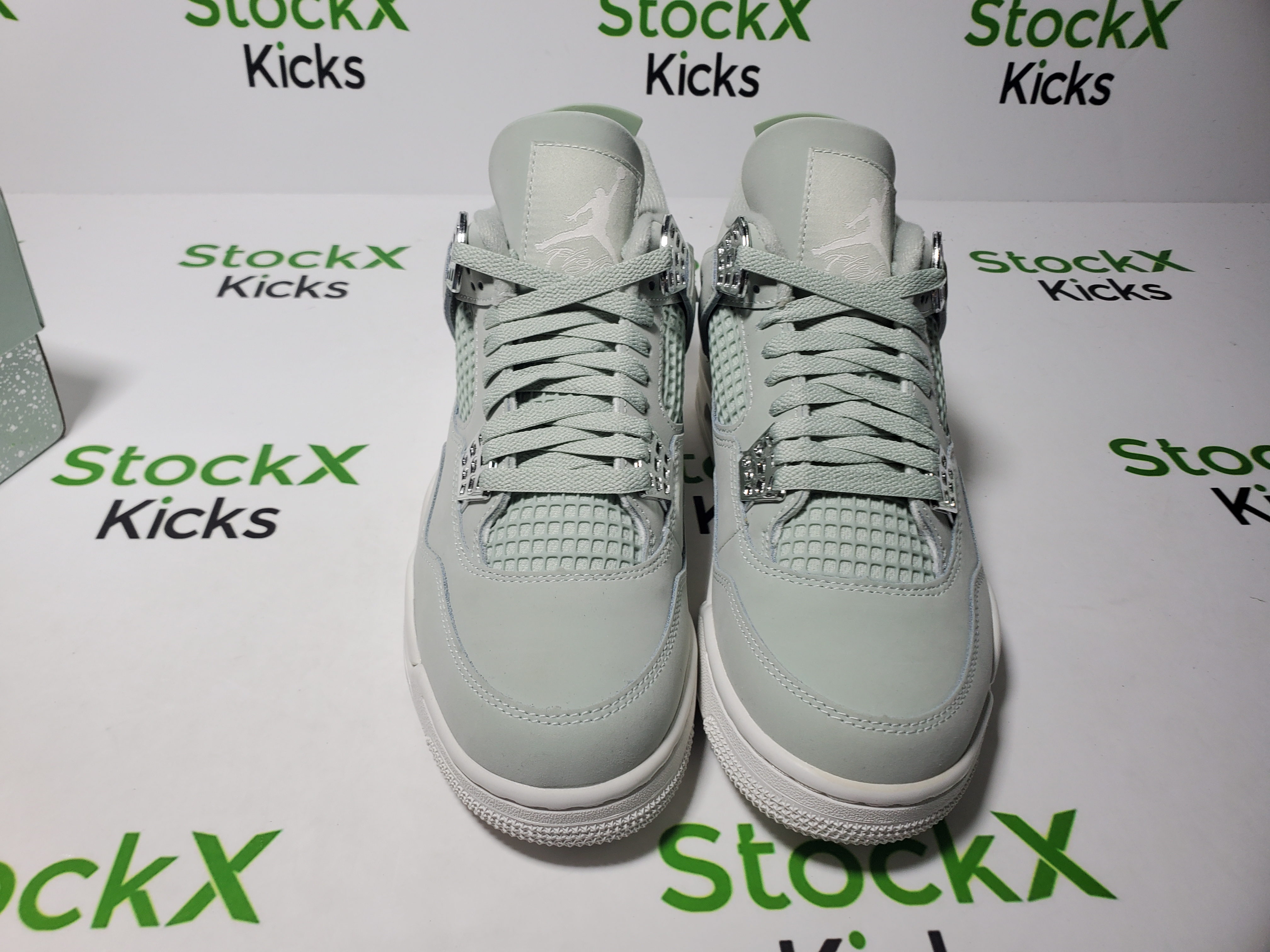 PK God Batch Air Jordan 4 Retro 'Seafoam Sail' HV0823-003 review Stockxkicks 04